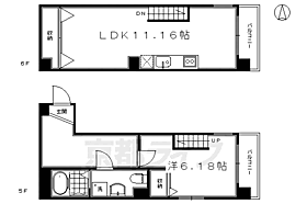 ブリエ五条大宮 501 ｜ 京都府京都市下京区堀之上町（賃貸マンション1LDK・5階・43.51㎡） その2