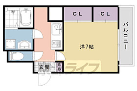 京都府長岡京市長岡1丁目（賃貸アパート1K・2階・25.83㎡） その2