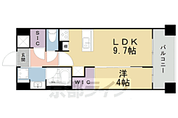 パラドール四条烏丸グレイス 1LDKの間取図画像