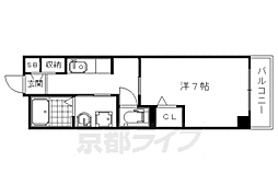 ブーゲンビリア　プレイス 5階1Kの間取り