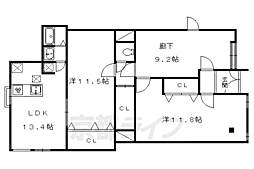 間取図画像 2LDK