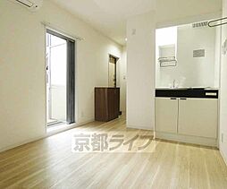 京都市営烏丸線 くいな橋駅 徒歩7分の賃貸マンション 2階ワンルームのリビング/ダイニング