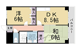 エクセル清涼 2LDKの間取図画像