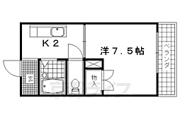 アベニュー千鶴 1Kの間取図画像