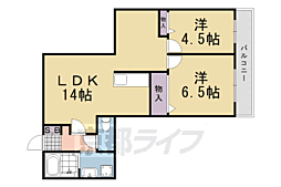 緑樹2 2LDKの間取図画像