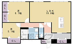 ラ・ティーダ上桂 2階/201
