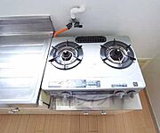 二口コンロ付きです。