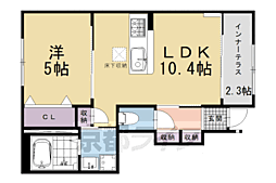 リヴィエール壬生 1LDKの間取図画像