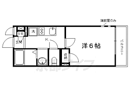 インヴェルノ 1Kの間取図画像