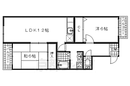 エクシードこはた 2LDKの間取図画像
