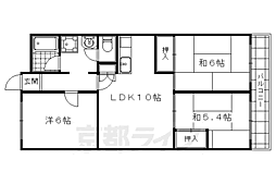 グランドール西大路 3LDKの間取図画像