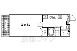 珠光ビル四条大宮 1Kの間取図画像