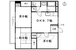 東和ハイツ本館 3LDKの間取図画像