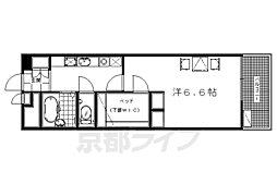 レオパレス前田 1Kの間取図画像