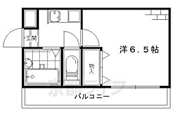 ケイマンション 1Kの間取図画像