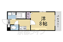 WEST ROAD 大宮 1Kの間取図画像
