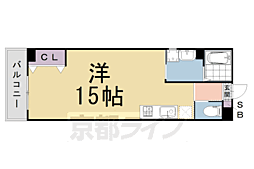 グランシャトレー ワンルームの間取図画像