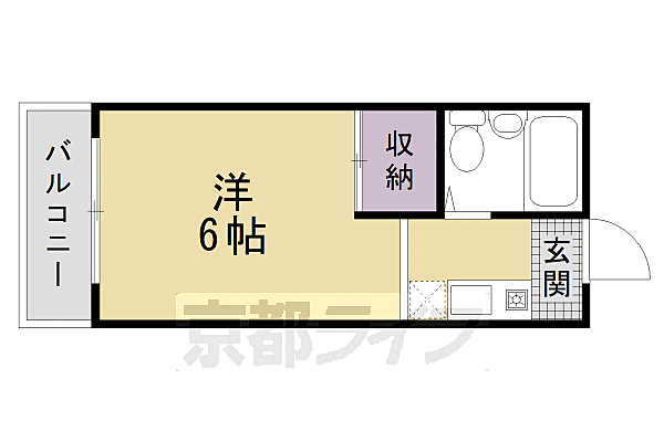 洛南ハイツ 502｜京都府京都市南区吉祥院九条町(賃貸マンション1K・5階・15.23㎡)の写真 その2