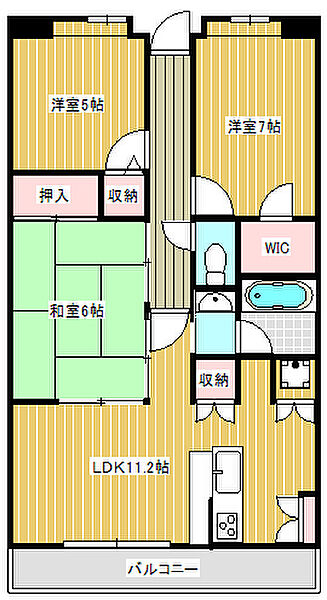 ロータリーパレス取手 502｜茨城県取手市井野台3丁目(賃貸マンション3LDK・5階・73.76㎡)の写真 その2