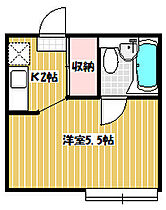 パブリック24 107 ｜ 千葉県松戸市南花島2丁目33-4（賃貸アパート1R・1階・14.54㎡） その2