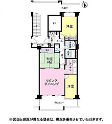 あすみが丘ガーデンコート杜の街弐番館 3LDKの間取図画像