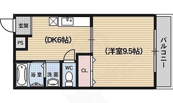 京都府京都市南区東寺町(賃貸マンション1DK・2階・34.00㎡)の写真 その2