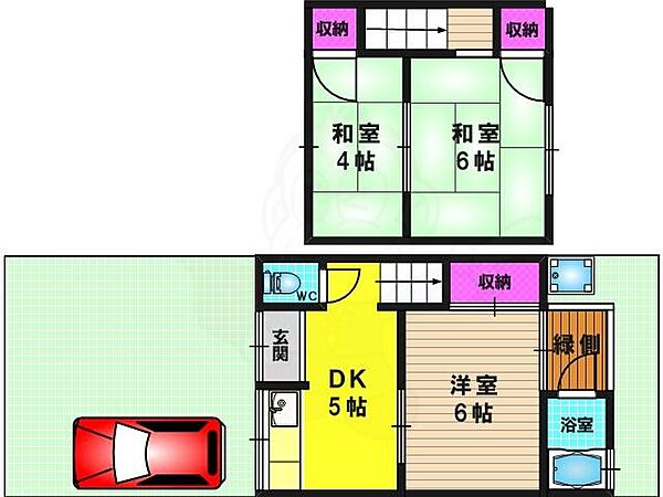 樫原茶ノ木本町貸家（13） ｜京都府京都市西京区樫原茶ノ木本町(賃貸一戸建3DK・1階・47.20㎡)の写真 その2