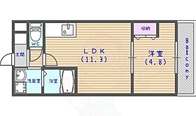 京都府京都市西京区桂上野東町（賃貸マンション1LDK・3階・36.00㎡） その2