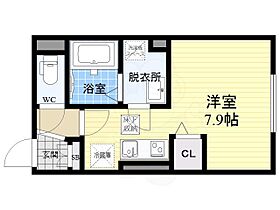 カーサ　デル　マッティーノ  ｜ 京都府京都市右京区龍安寺斎宮町（賃貸アパート1R・2階・23.73㎡） その2