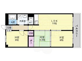 京都府京都市南区唐橋琵琶町（賃貸マンション3LDK・4階・60.50㎡） その2