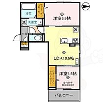 Gesund桂  ｜ 京都府京都市西京区川島東代町（賃貸アパート2LDK・2階・52.54㎡） その2