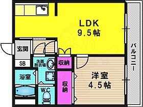 プレジール桂 212 ｜ 京都府京都市西京区桂坤町（賃貸マンション1LDK・2階・35.00㎡） その2