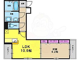 Amazing T&T  ｜ 京都府京都市伏見区下鳥羽南柳長町（賃貸アパート1LDK・3階・41.97㎡） その2