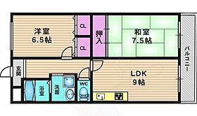 JO ロワイヤル  ｜ 京都府長岡京市天神１丁目（賃貸マンション2LDK・1階・55.47㎡） その2