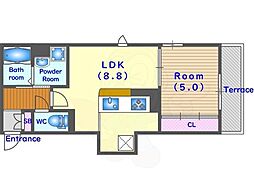 間取図画像 1LDK