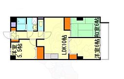 ゼファー21 3LDKの間取図画像