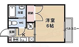 瀬戸畑ハイツ 1Kの間取図画像