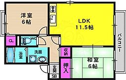 アネックス扇田 2LDKの間取図画像