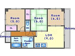 間取図画像 3LDK