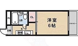 藤ハイツ 1Kの間取図画像