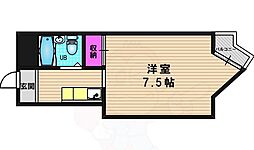 ユニハイツ ワンルームの間取図画像