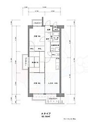 サニークレスト祥山 3LDKの間取図画像