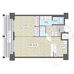 HF四条河原町レジデンス 1LDKの間取図画像