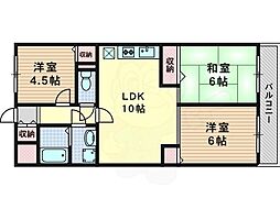 ゼファー21 3LDKの間取図画像