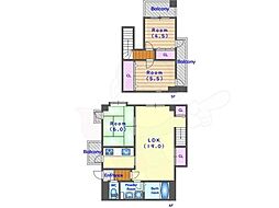 GARNETRESIDENCEkamikatsura 3LDKの間取図画像