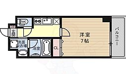 アスヴェル京都東寺前2 1Kの間取図画像