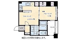 リーガル京都御所東 1LDKの間取図画像