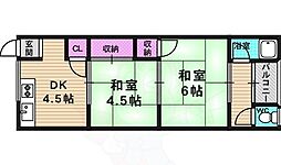 コーポラス多貝 2Kの間取図画像