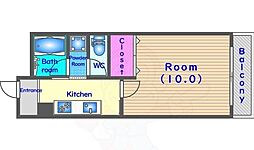 EM,SCOURT 2Kの間取図画像
