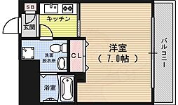 ベラジオ四条烏丸 1Kの間取図画像